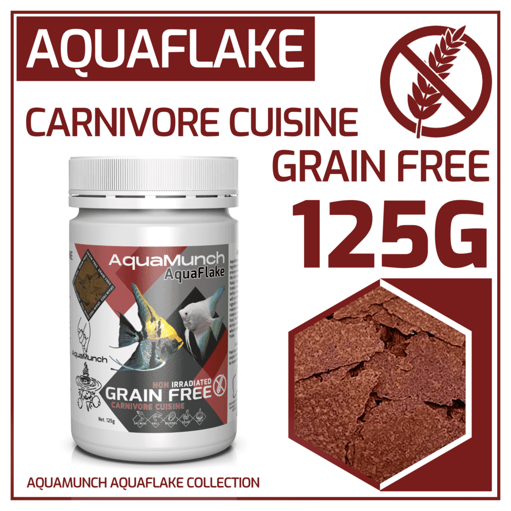 AquaMunch AquaFlake Carnivore Cuisine Flake 125g packaging