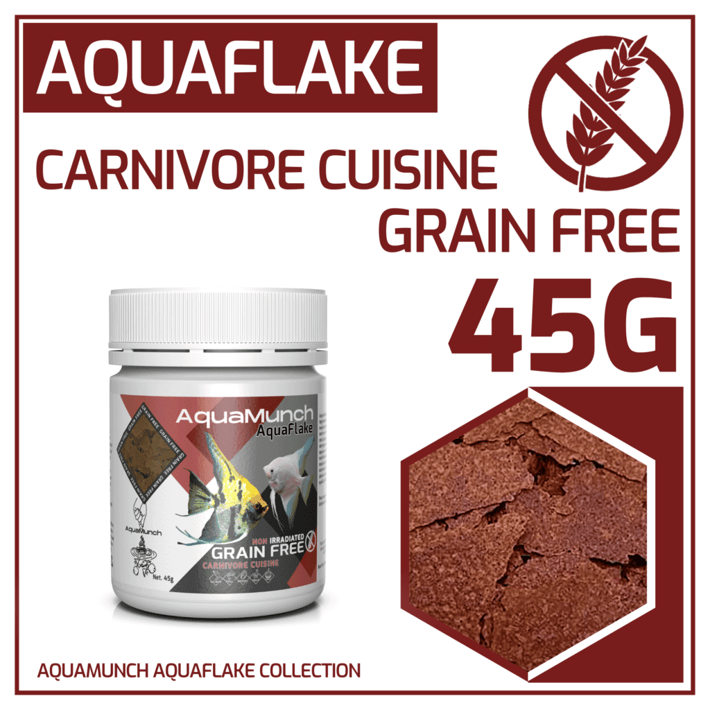 AquaMunch AquaFlake Carnivore Cuisine Flake 45g packaging