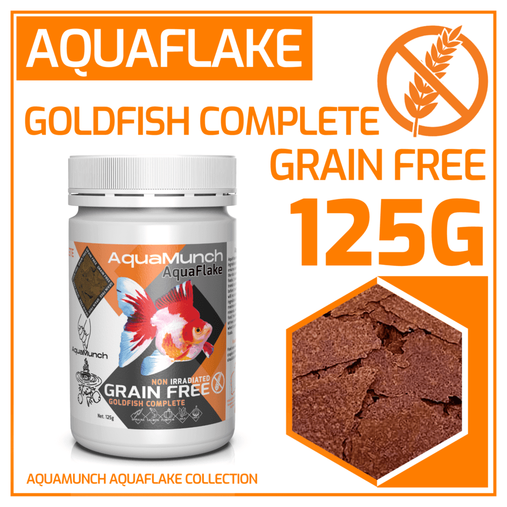 AquaMunch AquaFlake Goldfish Complete Flake 125g packaging