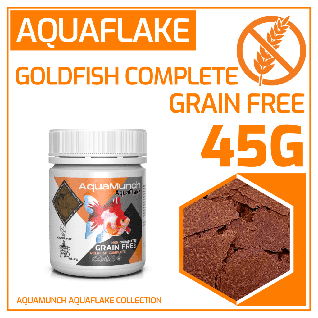 AquaMunch AquaFlake Goldfish Complete Flake 45g packaging