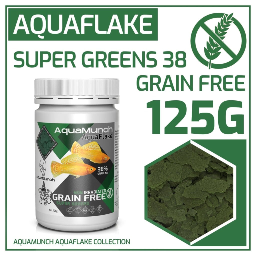AquaMunch AquaFlake Super Greens Flake 125g packaging