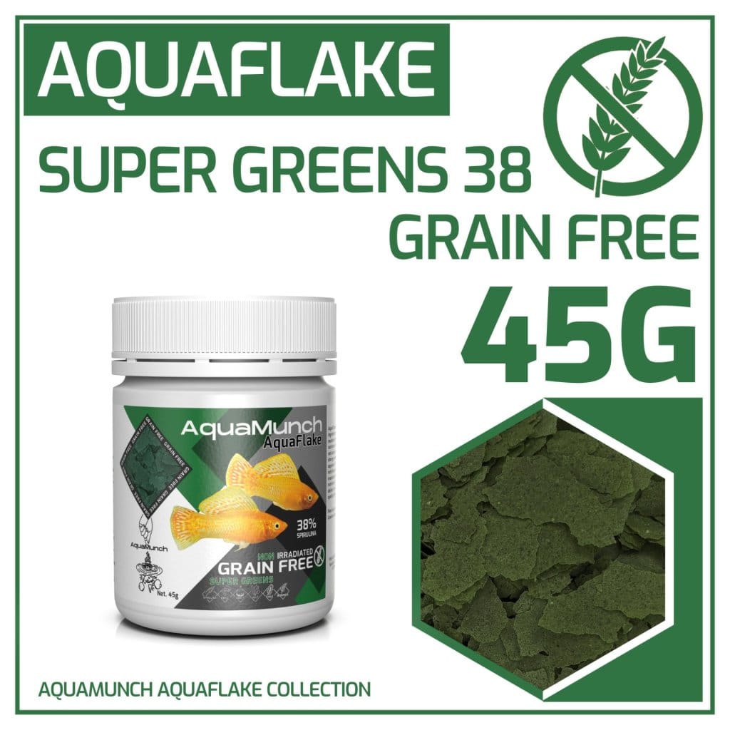 AquaMunch AquaFlake Super Greens Flake 45g packaging