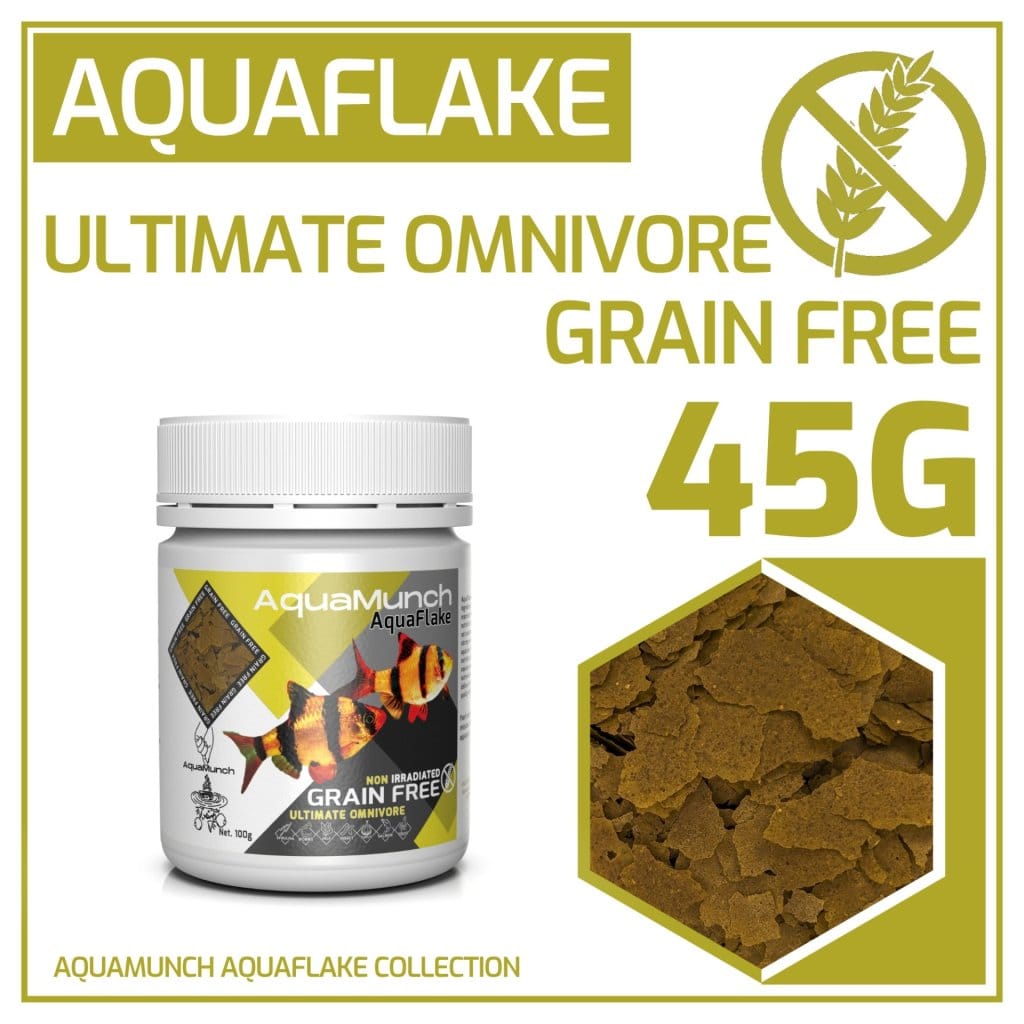 AquaMunch AquaFlake Ultimate Omnivore Flake 45g packaging