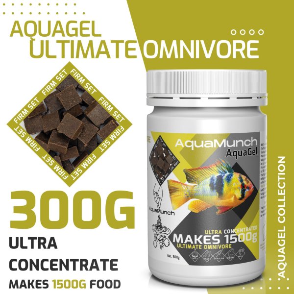 AquaMunch AquaGel Ultimate Omnivore 300g "Makes 1500g"