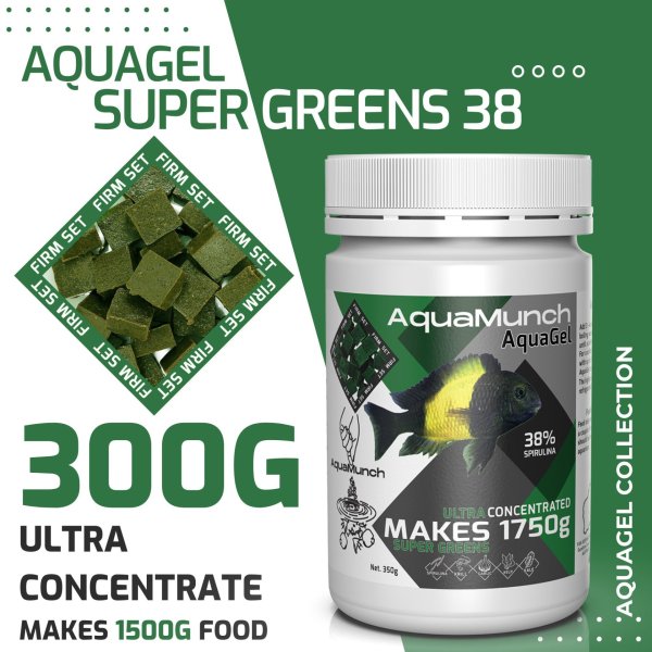 AquaMunch AquaGel Super Greens 300g "Makes 1500g"