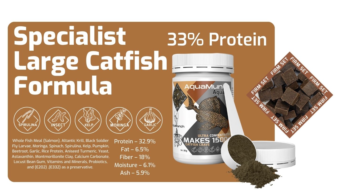AquaMunch AquaGel Catfish Crave Ingredients Aquarium Fish Food