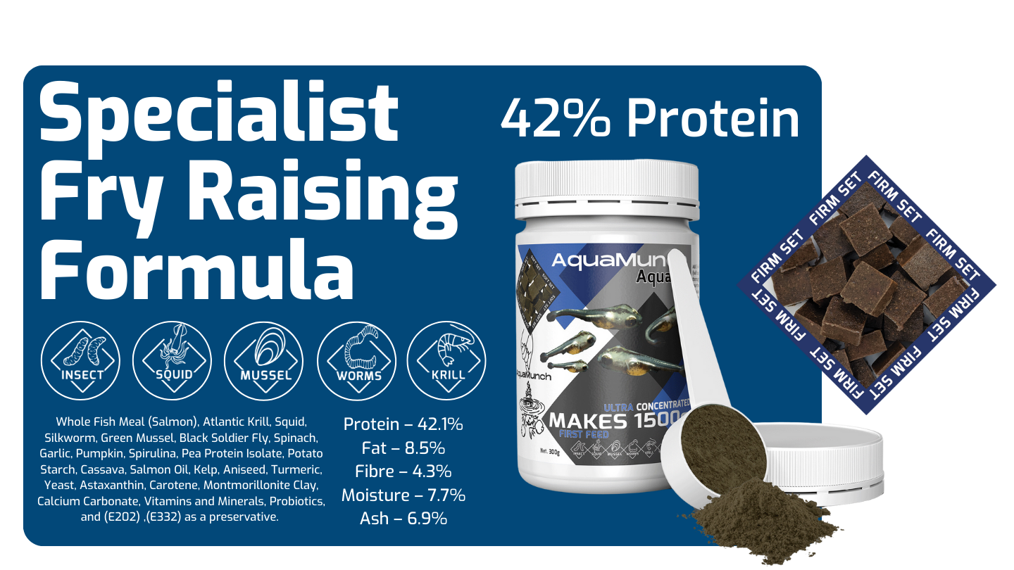 AquaMunch AquaGel First Feeds Ingredients Aquarium Fish Food