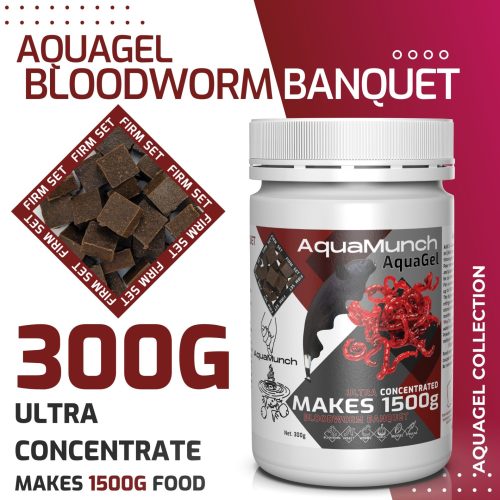 AquaMunch AquaGel Bloodworm Banquet 300g "Makes 1500g"