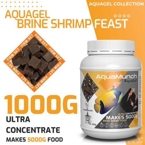 AquaMunch AquaGel Brine Shrimp Feast 1000g "Makes 5000g"