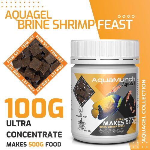 AquaMunch AquaGel Brine Shrimp Feast 100g "Makes 500g"