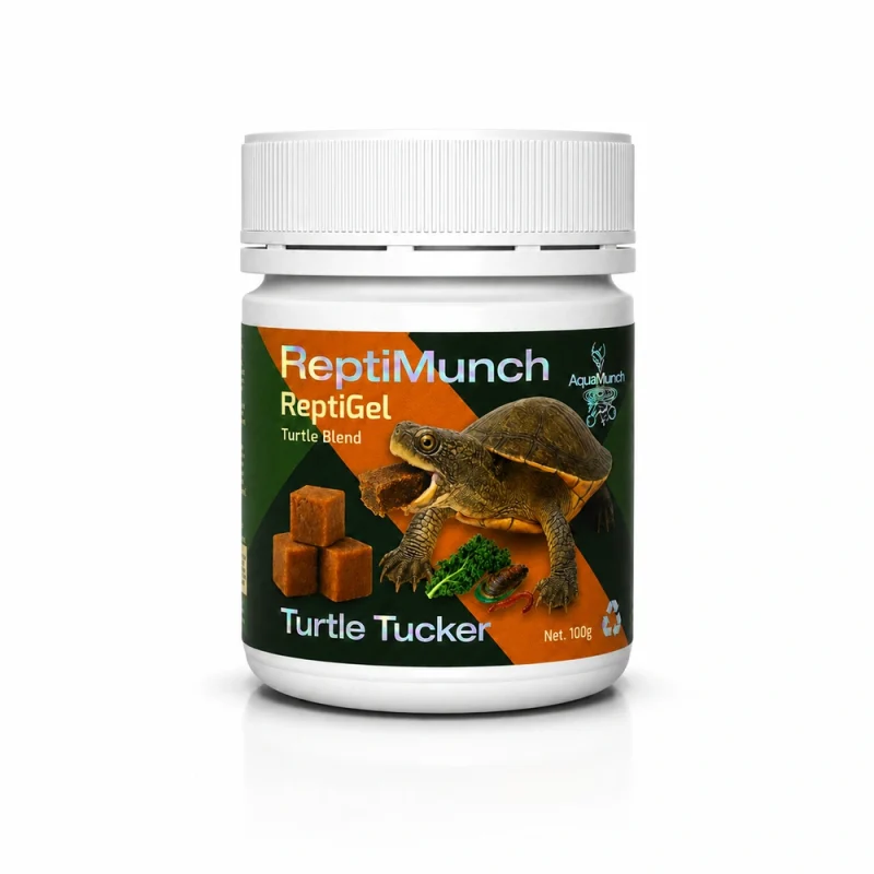 AquaMunch ReptiGel Turtle Tucker 100g "Makes 500g" packaging