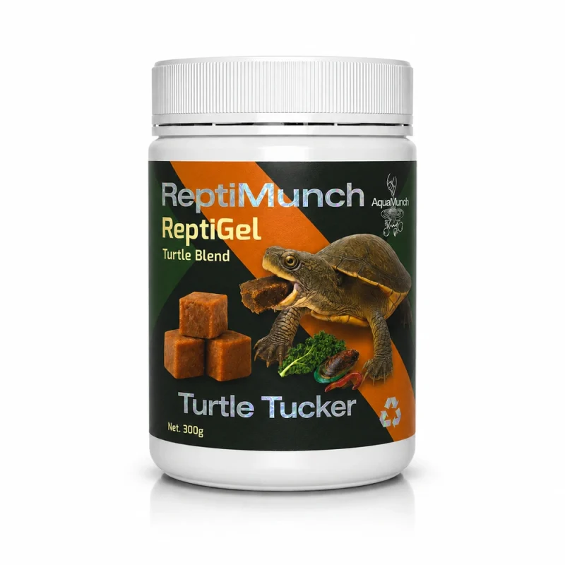 AquaMunch ReptiGel Turtle Tucker 300g "Makes 1500g" packaging