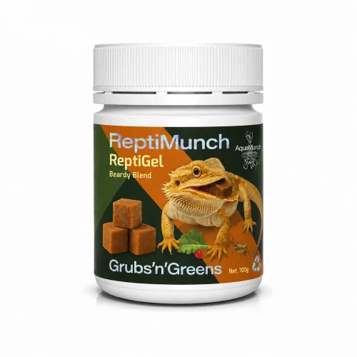 AquaMunch ReptiGel Grubs'n'Greens Beardy 100g