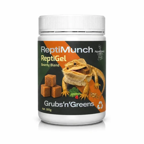 AquaMunch ReptiGel Grubs'n'Greens Beardy 300g